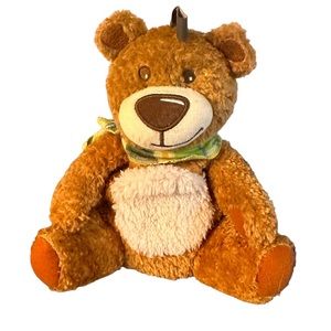 Original Fashy Plush Bear Microwaveable Brown 9" Germany Stuffed Animal Soother